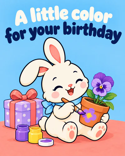 A little color for your birthday