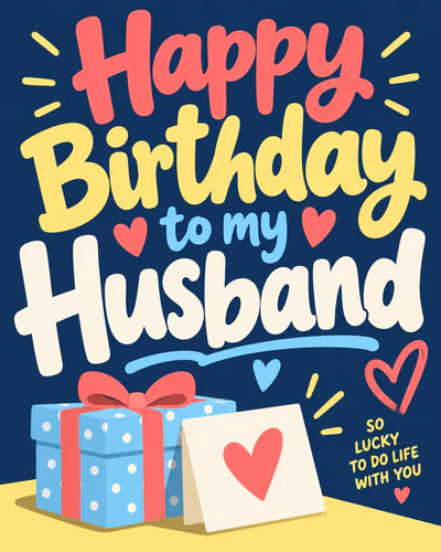 Birthday ecard for husband