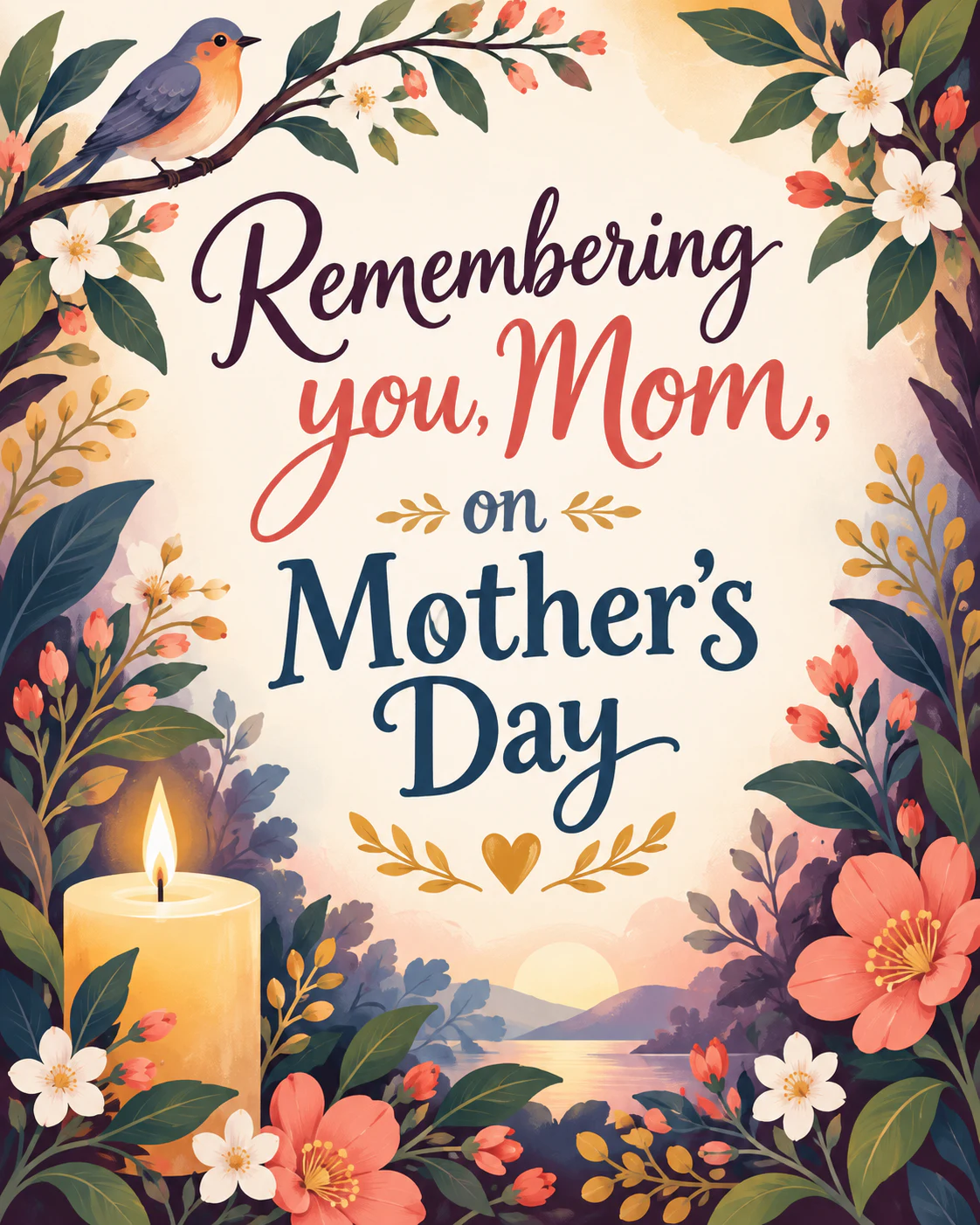Mothers day remembrance ecard