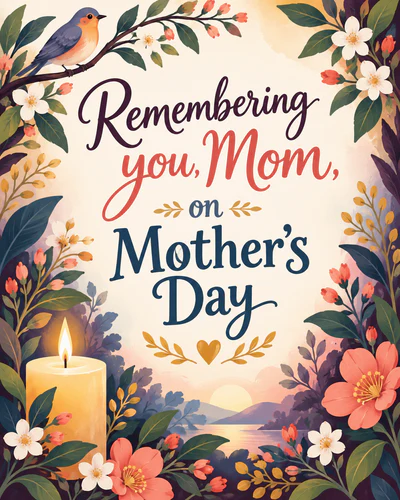 Mothers day remembrance ecard