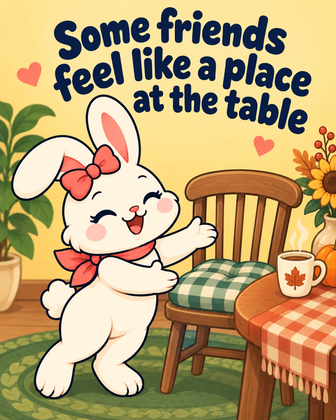 Some friends feel like a place at the table