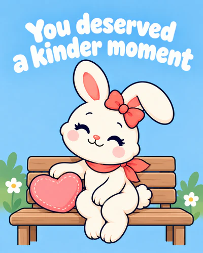 You deserved a kinder moment