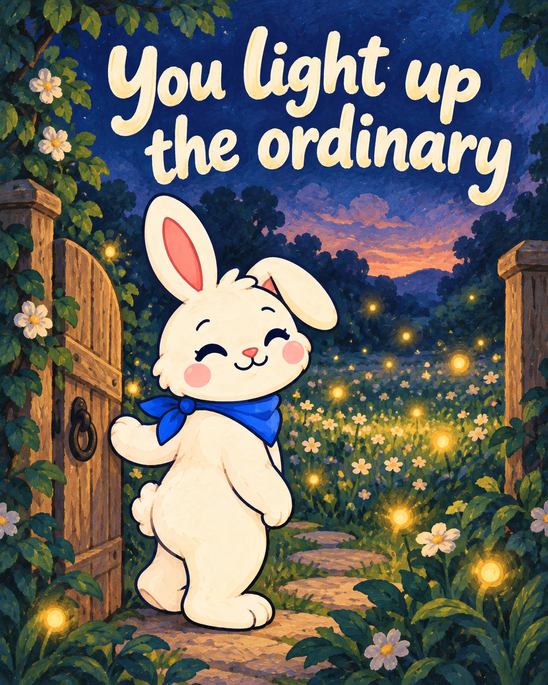 You light up the ordinary