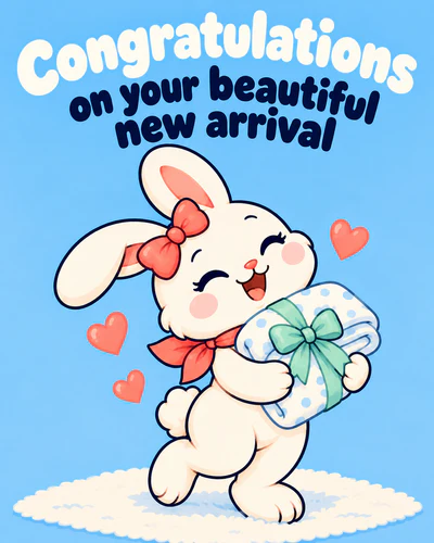 Congratulations on your beautiful new arrival