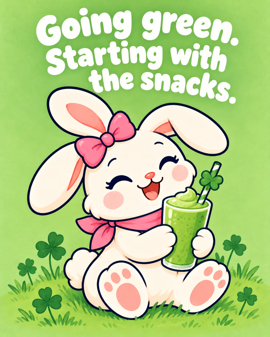 Going green. Starting with the snacks.