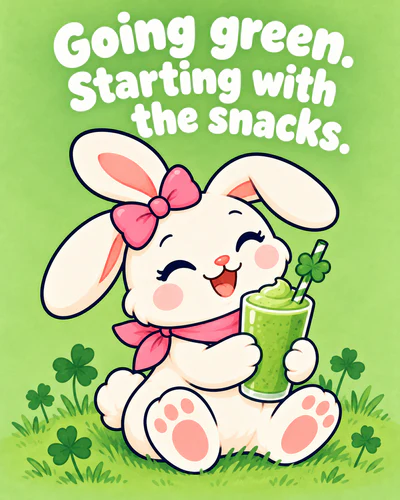 Going green. Starting with the snacks.