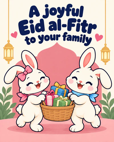 A joyful Eid al-Fitr to your family