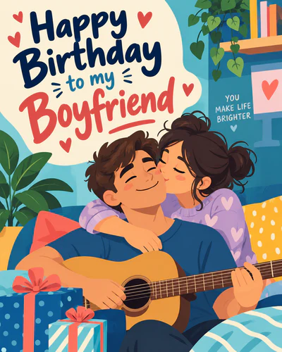 Birthday ecard for boyfriend