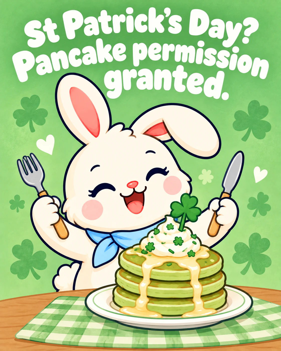 St Patrick’s Day? Pancake permission granted.