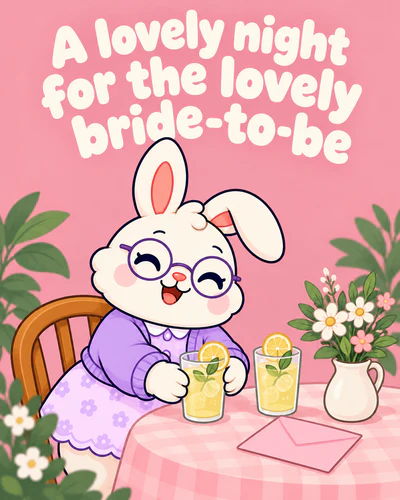 A lovely night for the lovely bride-to-be