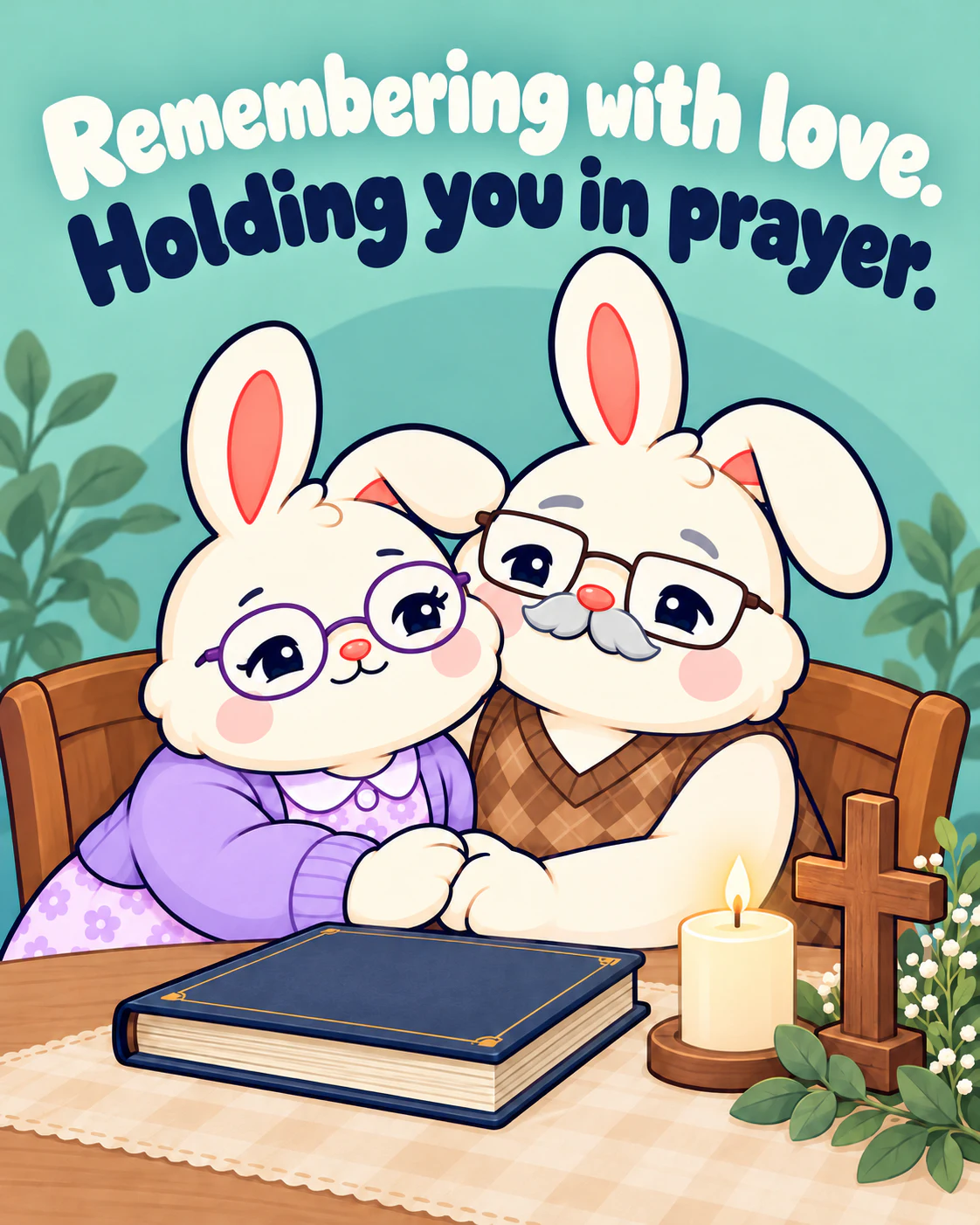 Remembering with love. Holding you in prayer.