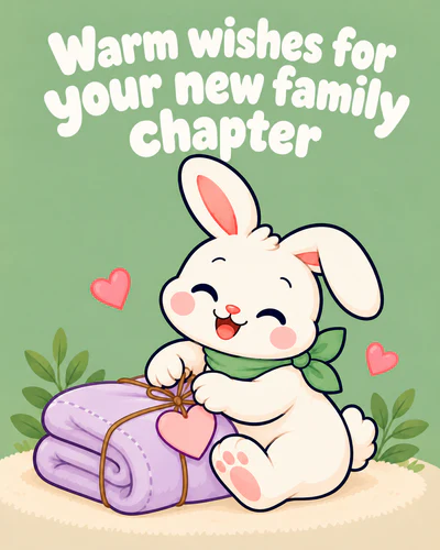 Warm wishes for your new family chapter
