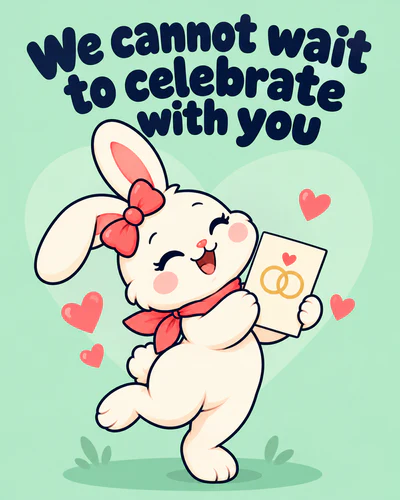 We cannot wait to celebrate with you