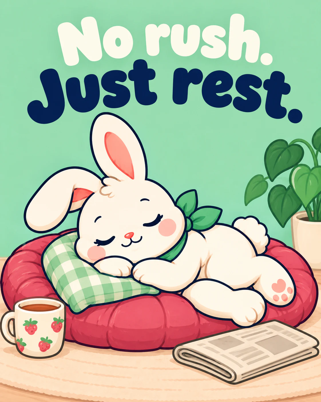 No rush. Just rest.