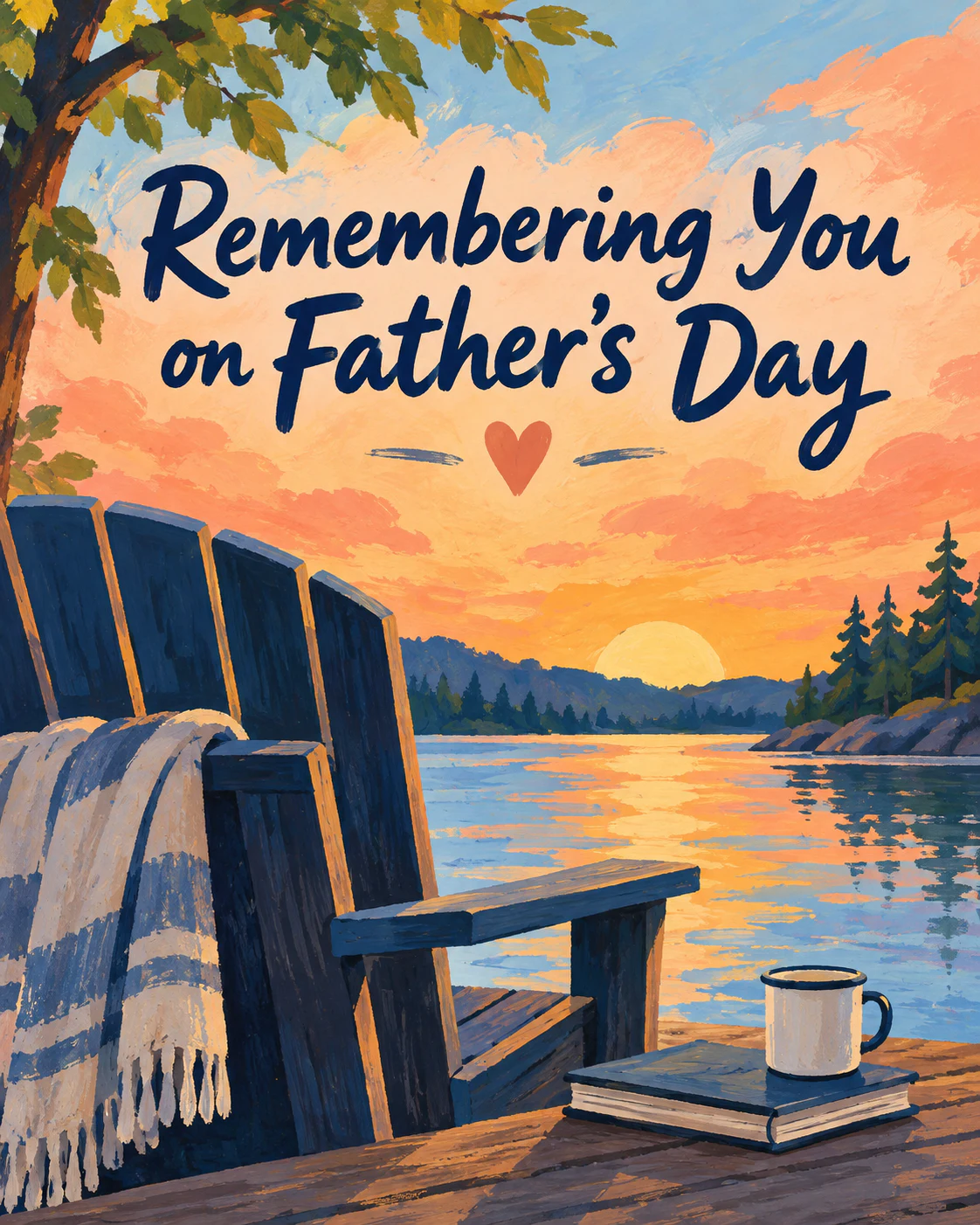Fathers day remembrance ecard
