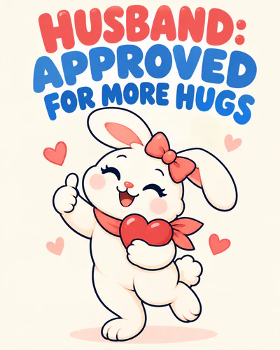 HUSBAND: APPROVED FOR MORE HUGS