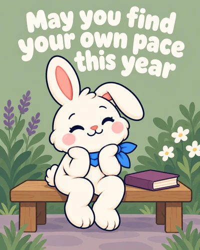 May you find your own pace this year