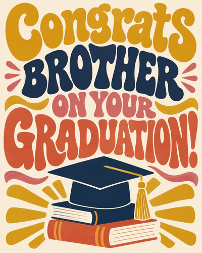 Graduation ecard for brother