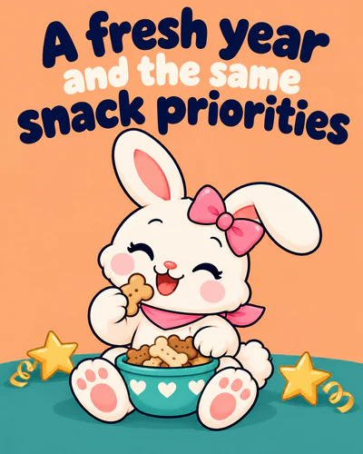 A fresh year and the same snack priorities