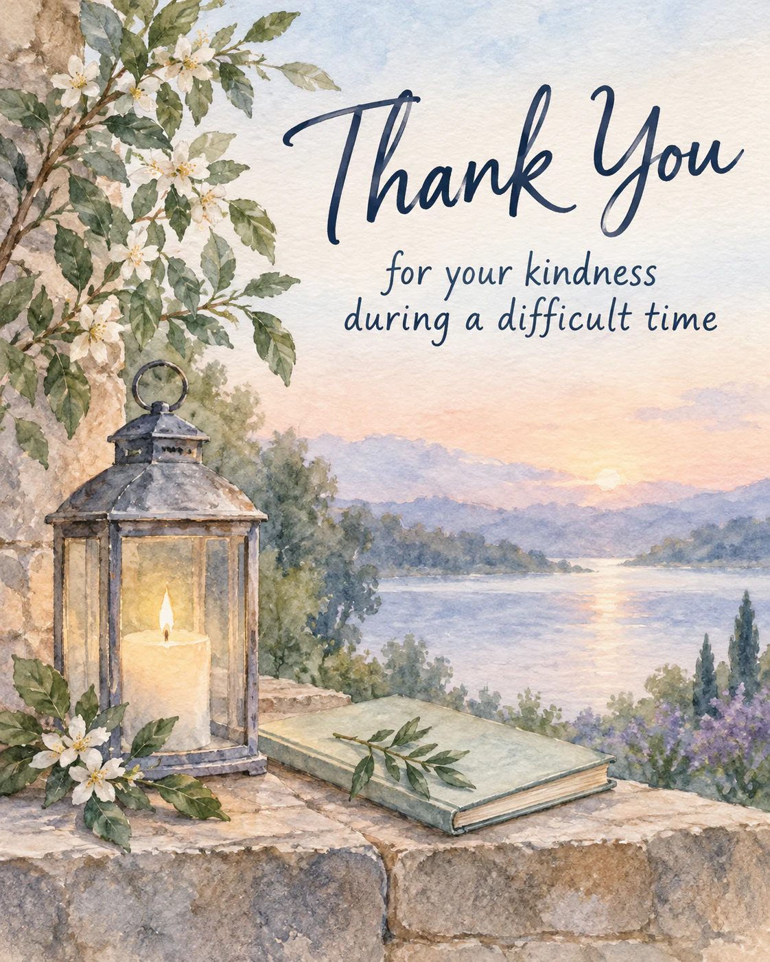 Bereavement thank you ecard