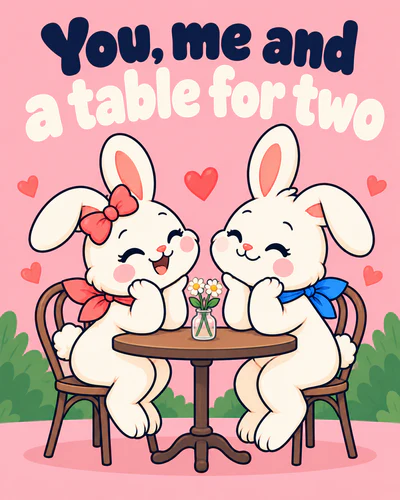 You, me and a table for two