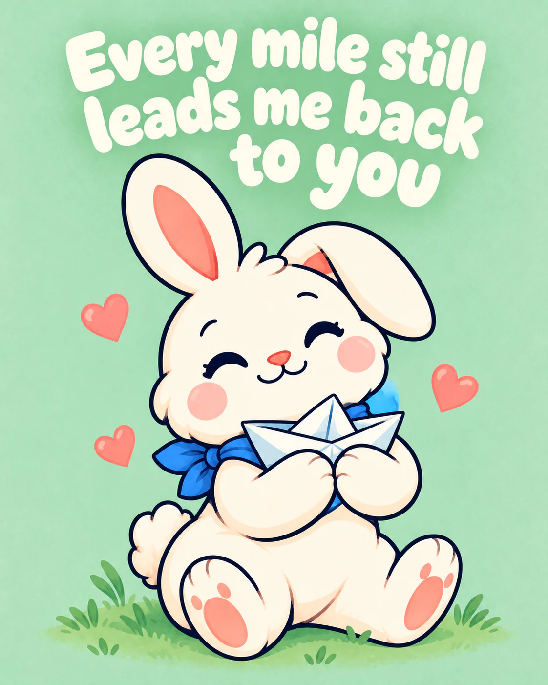 Every mile still leads me back to you