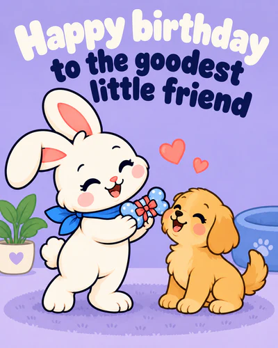 Happy birthday to the goodest little friend