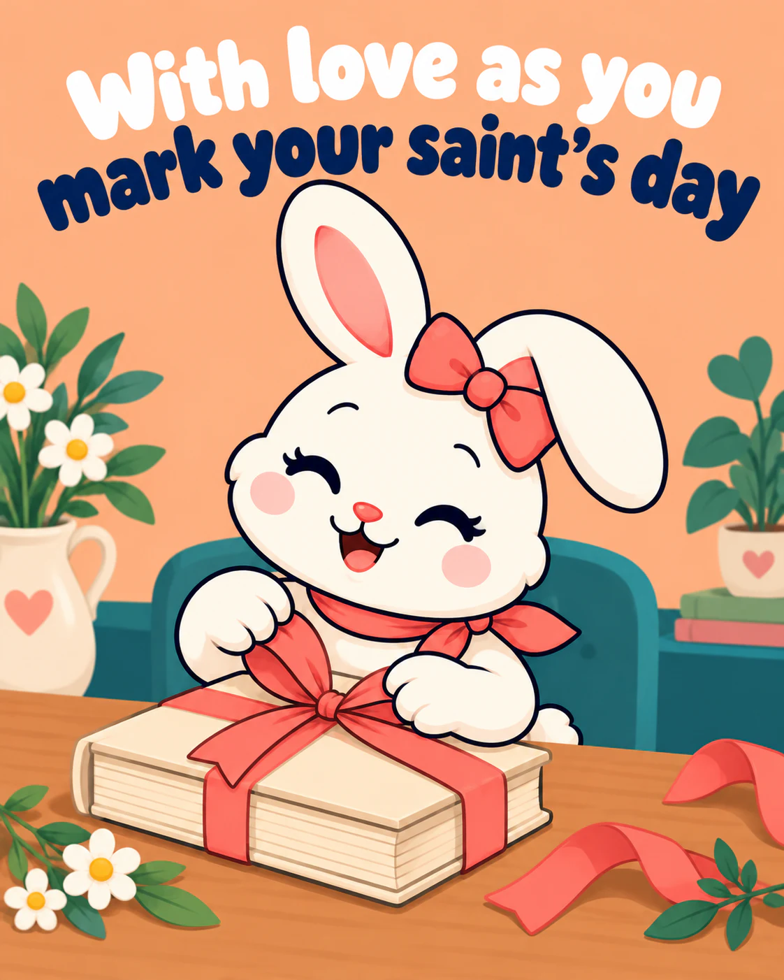 With love as you mark your saint's day