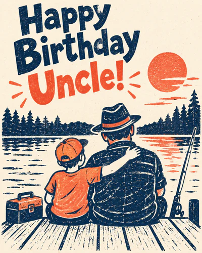 Birthday ecard for uncle