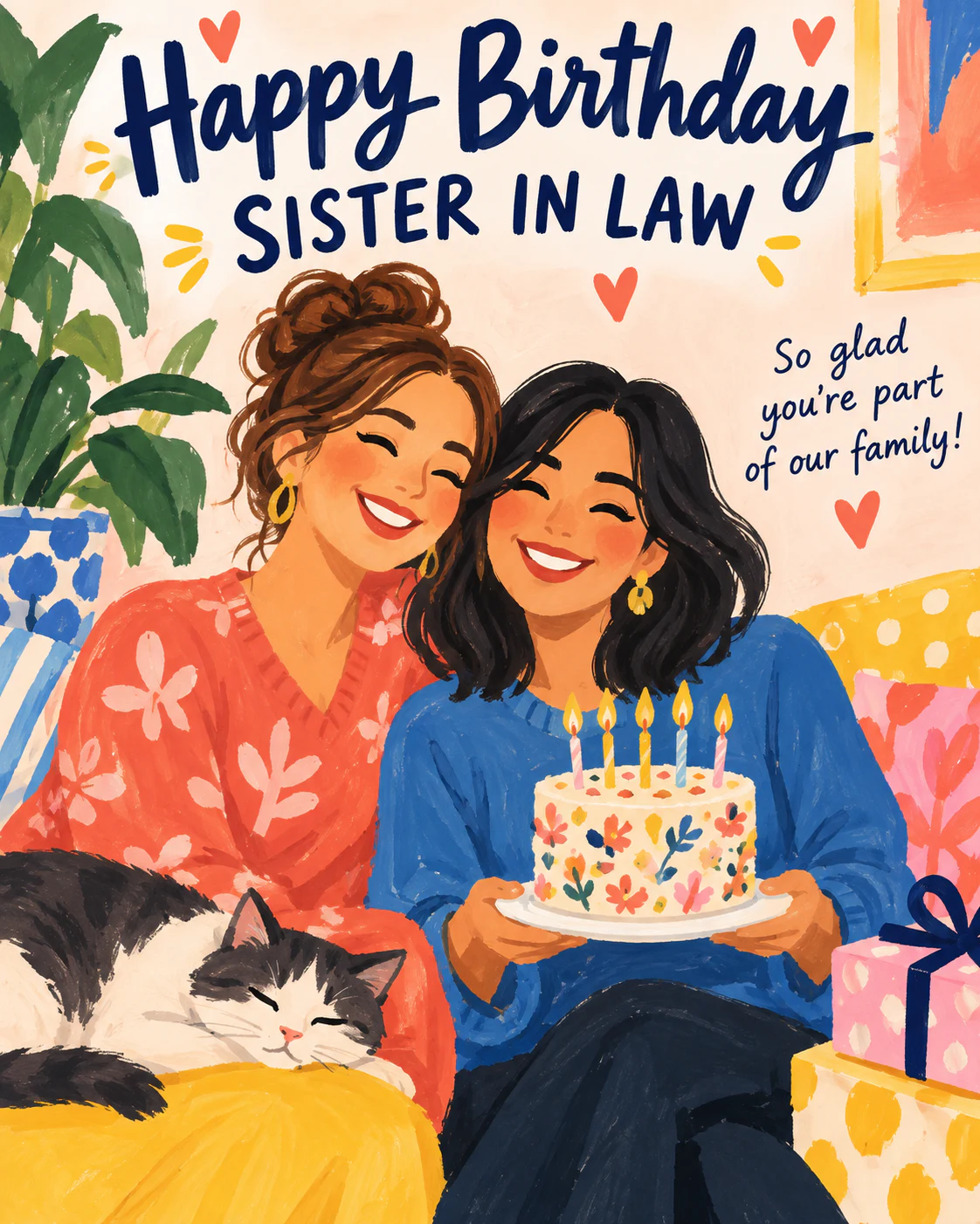 Birthday ecard for sister in law