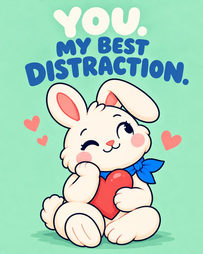 YOU. MY BEST DISTRACTION.