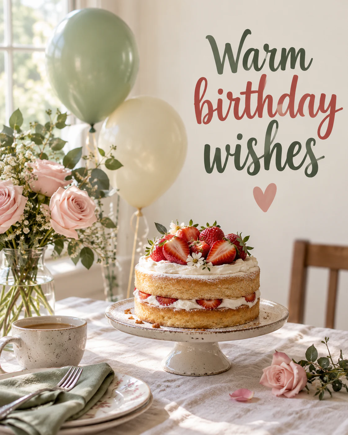 Warm birthday wishes