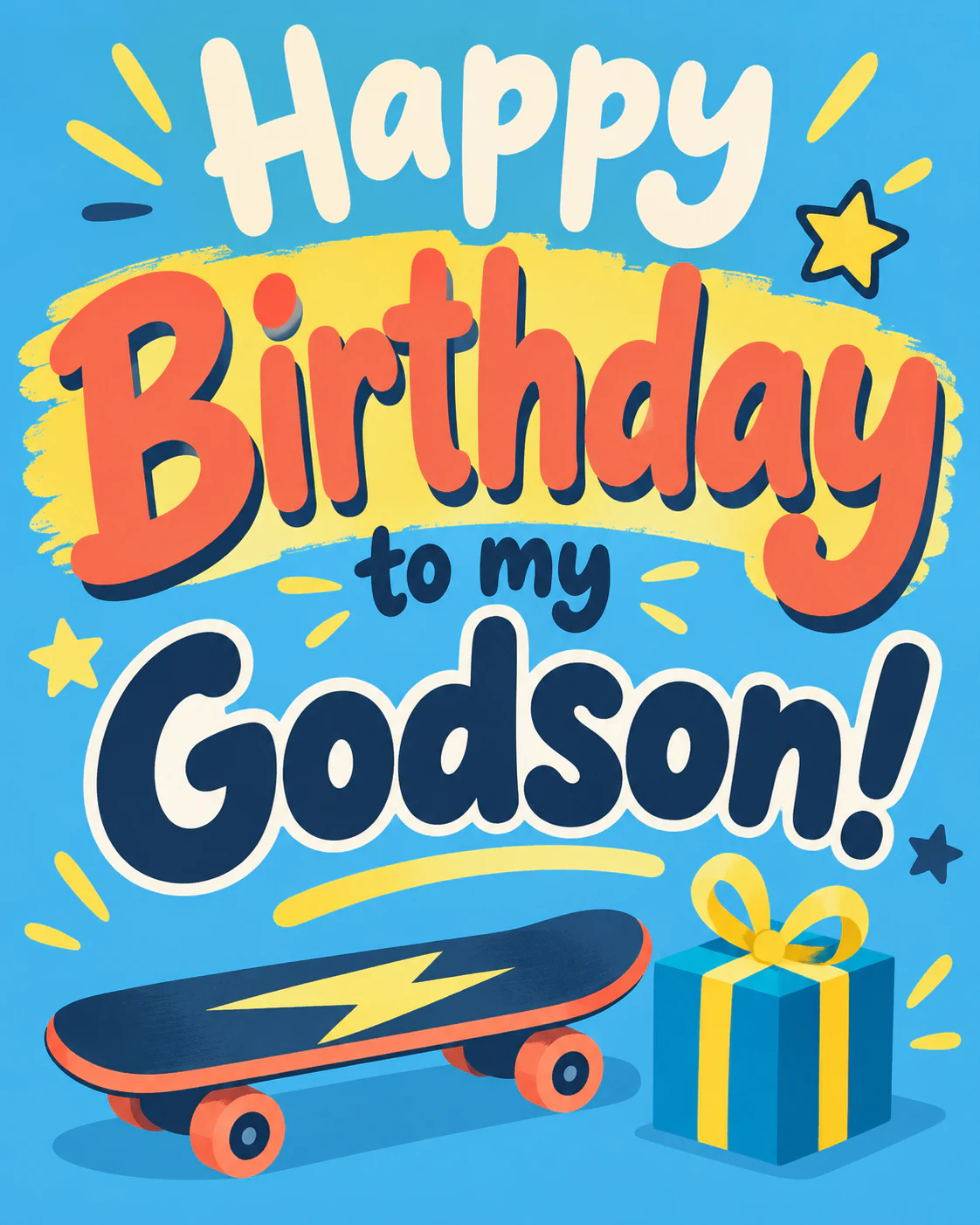 Birthday ecard for godson