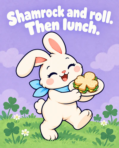Shamrock and roll. Then lunch.