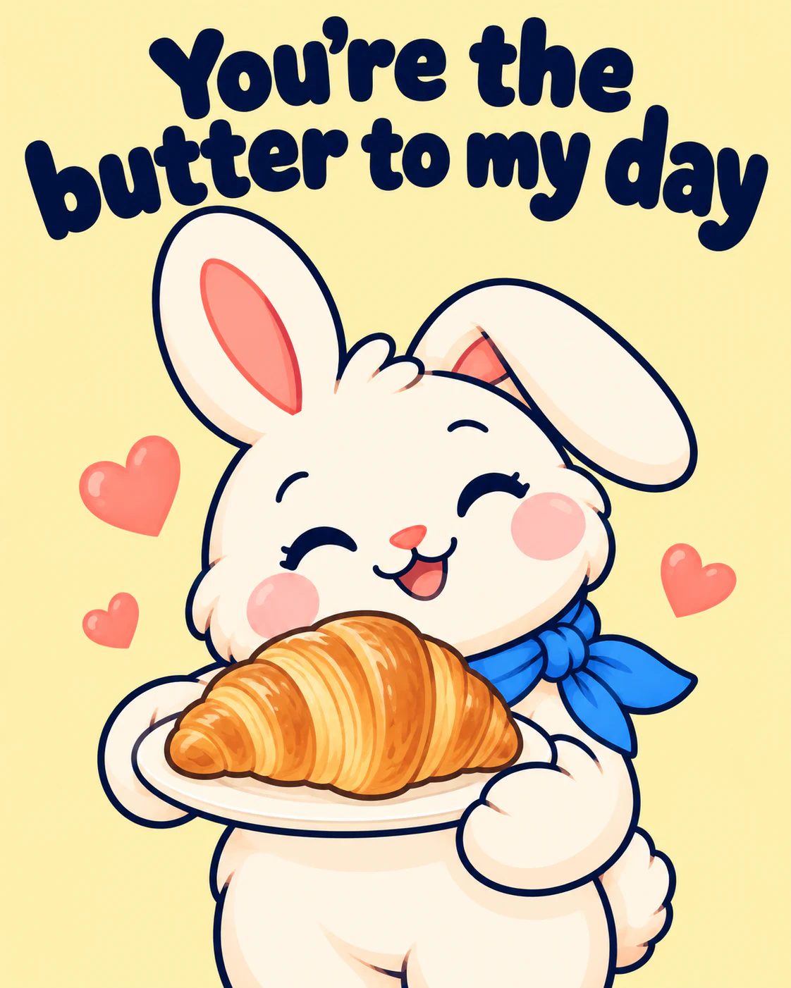 You're the butter to my day
