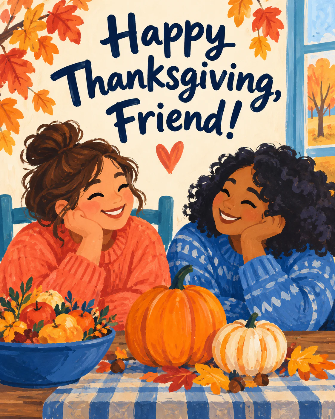 Thanksgiving ecard for friend