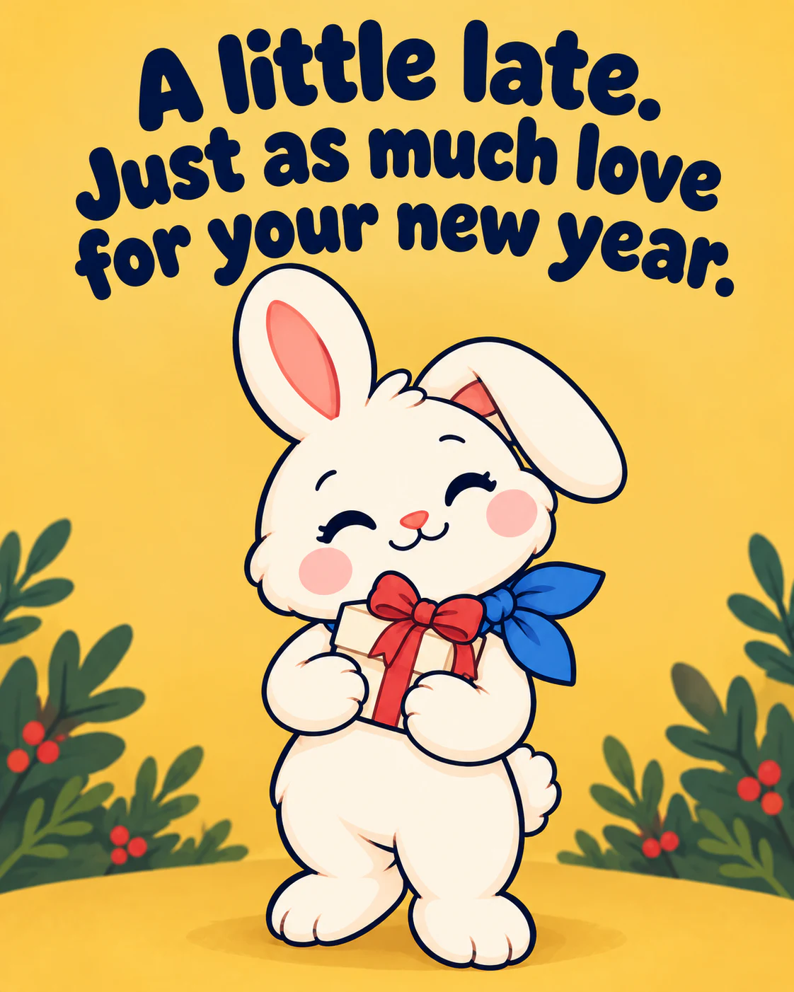 A little late. Just as much love for your new year.