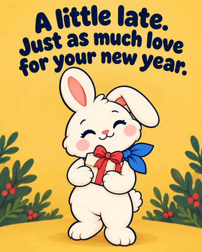 A little late. Just as much love for your new year.