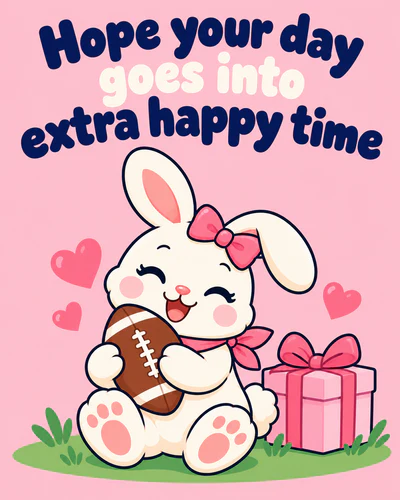 Hope your day goes into extra happy time