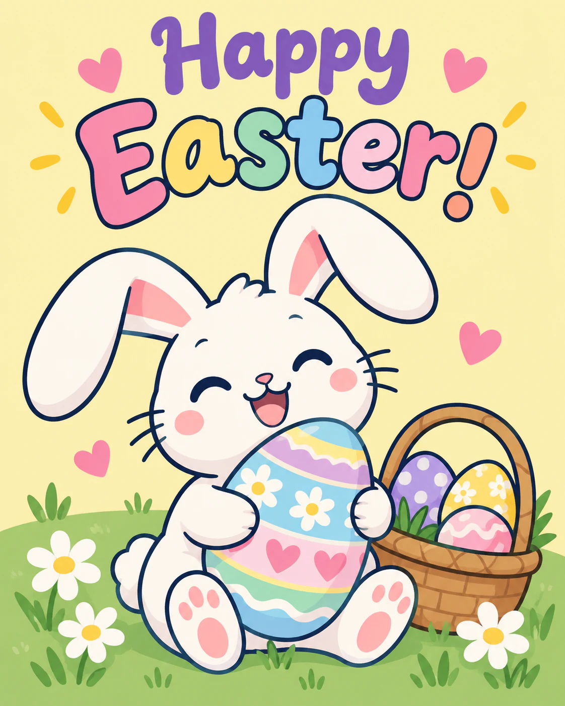 Bunny Easter ecard