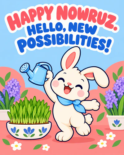 HAPPY NOWRUZ. HELLO, NEW POSSIBILITIES!