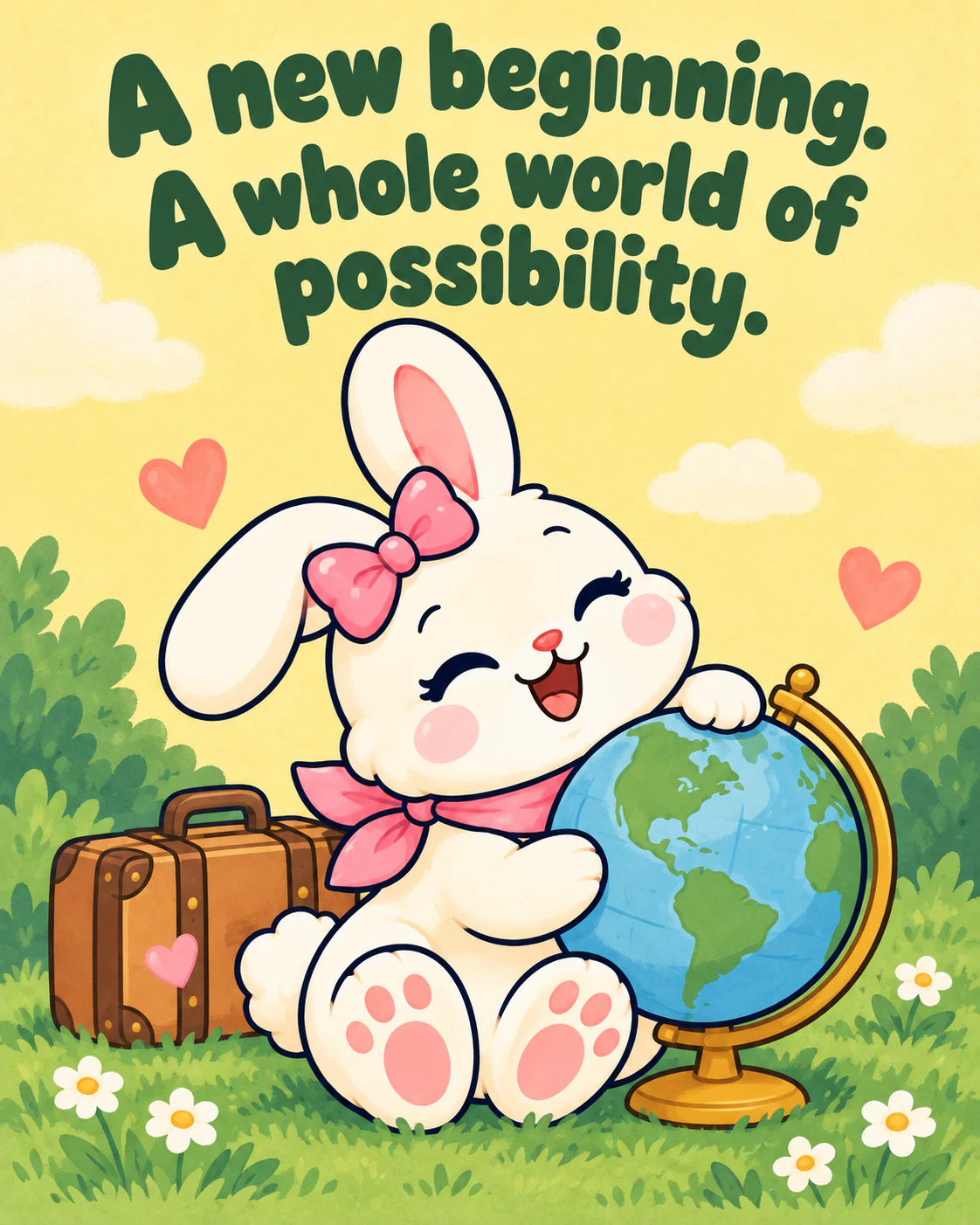 A new beginning. A whole world of possibility.