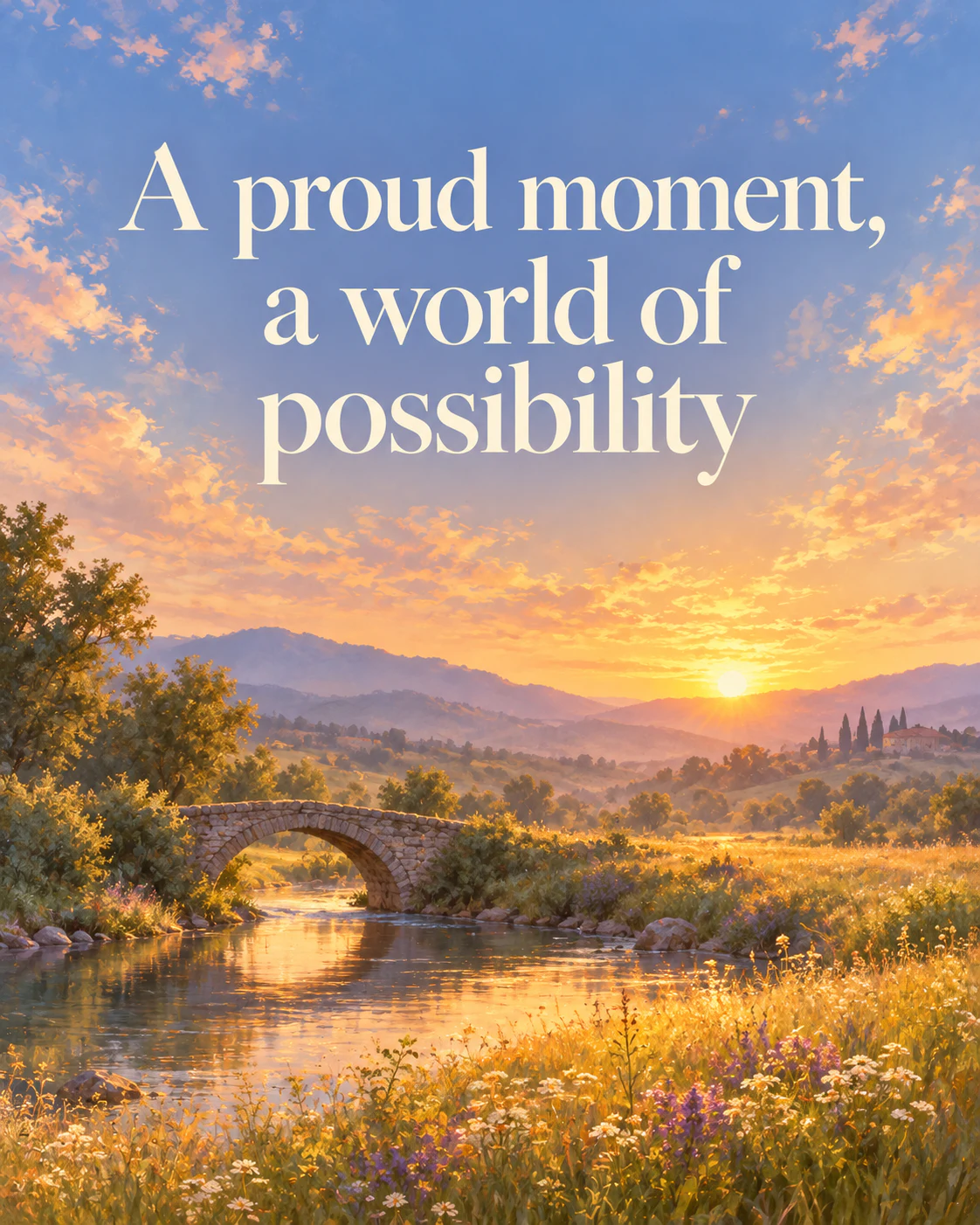 A proud moment, a world of possibility