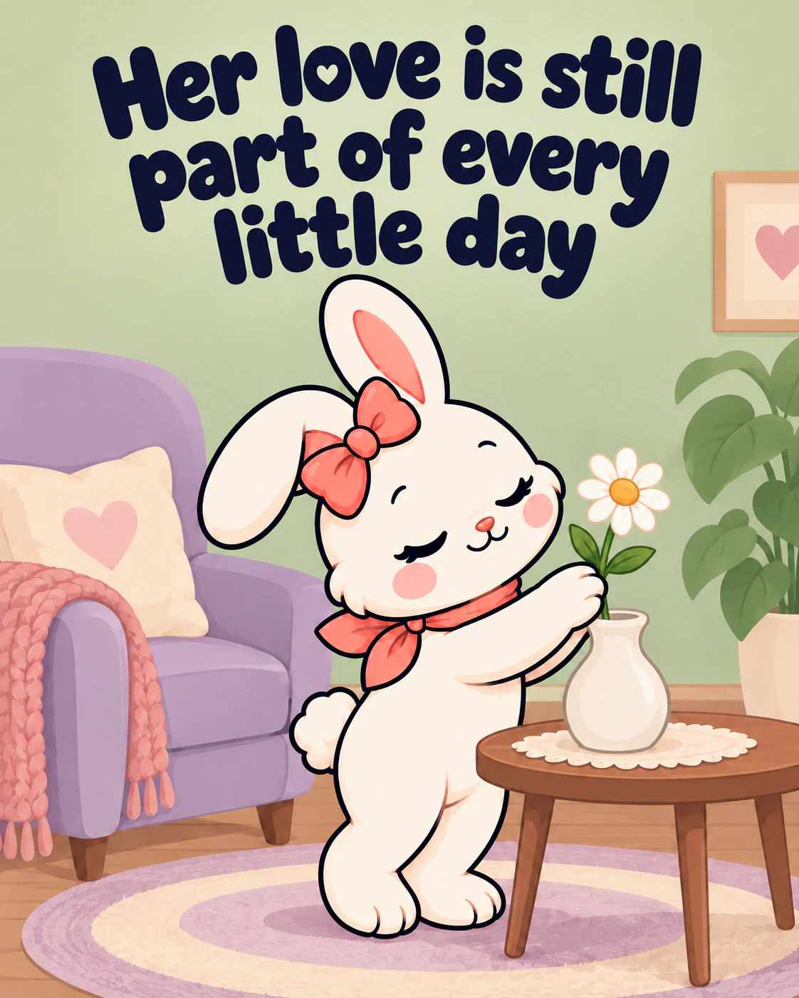 Her love is still part of every little day