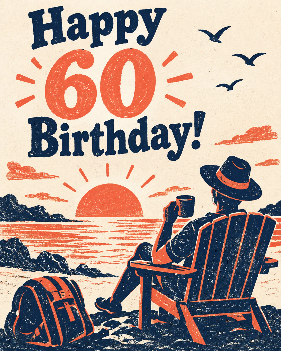 60th birthday ecard