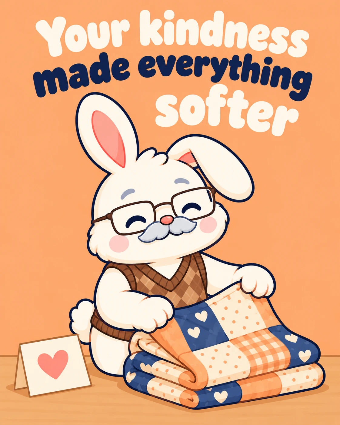 Your kindness made everything softer