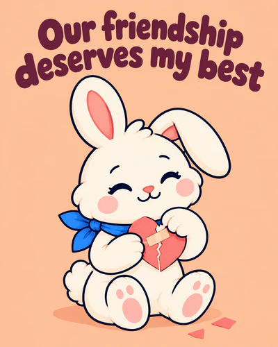 Our friendship deserves my best