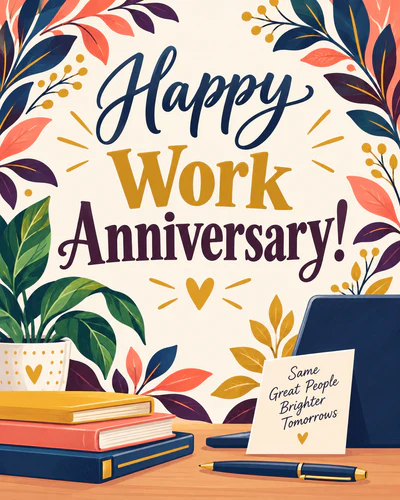 Work anniversary ecard