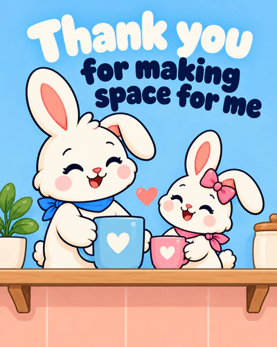 Thank you for making space for me