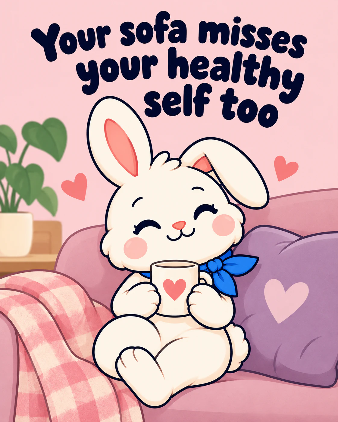 Your sofa misses your healthy self too